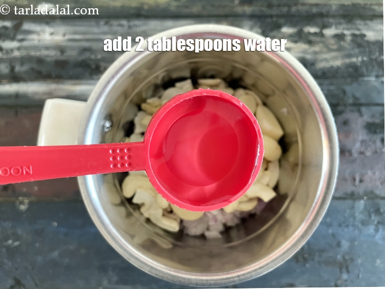 Step 7 – Add 2 tbls water.