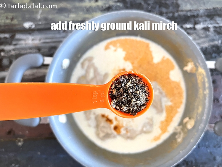 Step 16 – Add 1 tsp freshly ground black pepper.