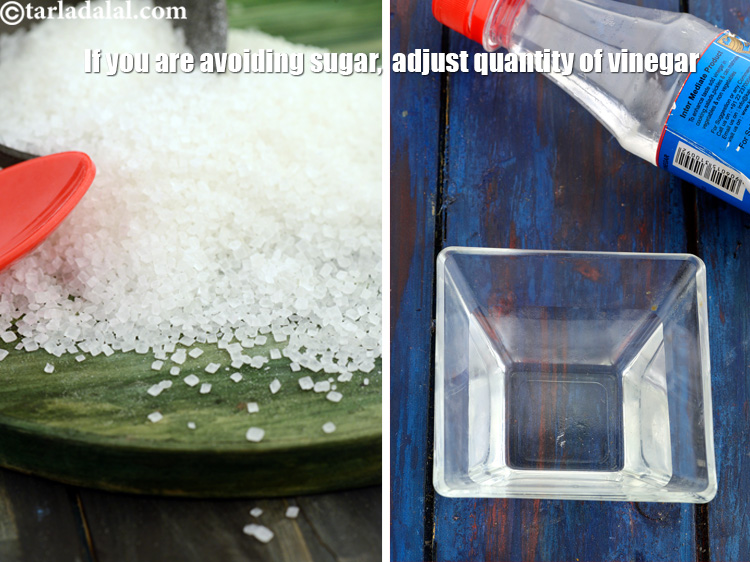 Step 28 – If you are avoiding the use of sugar, you need to&nbsp;adjust the quantity of vinegar …