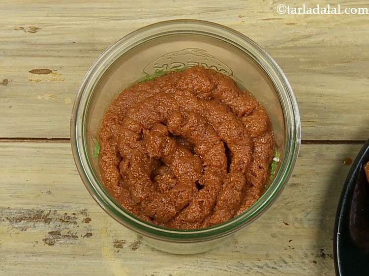 Step 25 – Snip off the tip of the <strong>sun-dried tomato</strong> piping bag and top it on the …