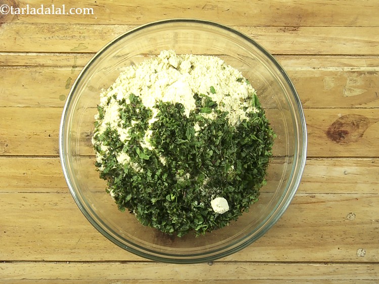 Step 17 – Add the mint leaves. Also, you can toss in some coriander leaves.