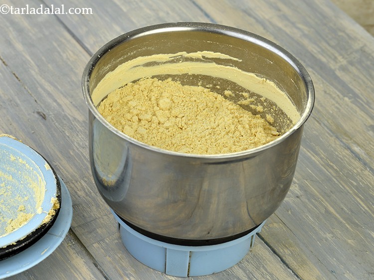 Step 6 – Blend it in a mixer to a fine powder and keep aside.