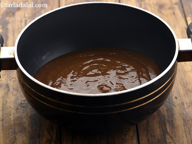 Step 11 – Transfer it to a deep pan.