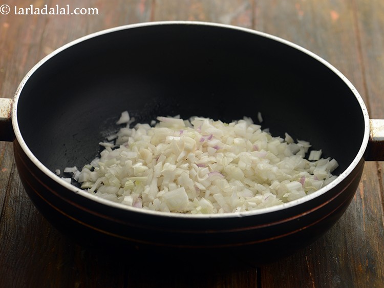 Step 6 – Add the spring onion whites. Spring onion whites are milder in taste then normal onions. …