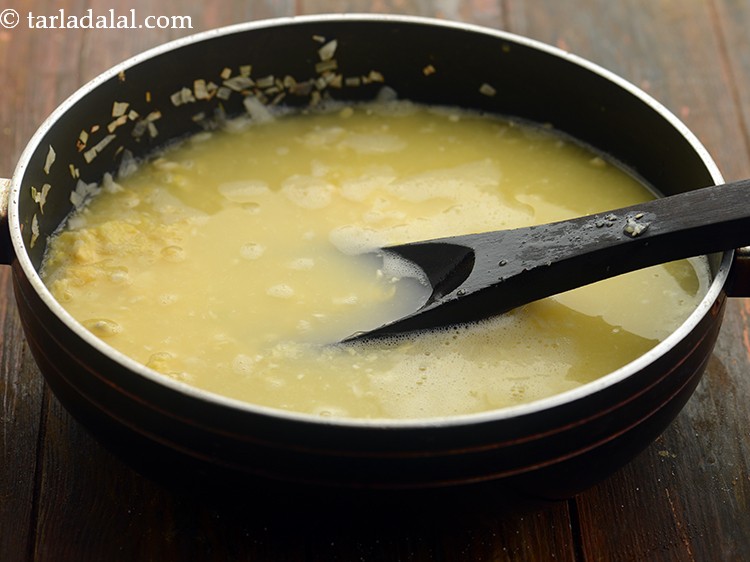 Step 11 – Add 2 cups of water to thin down the mixture.