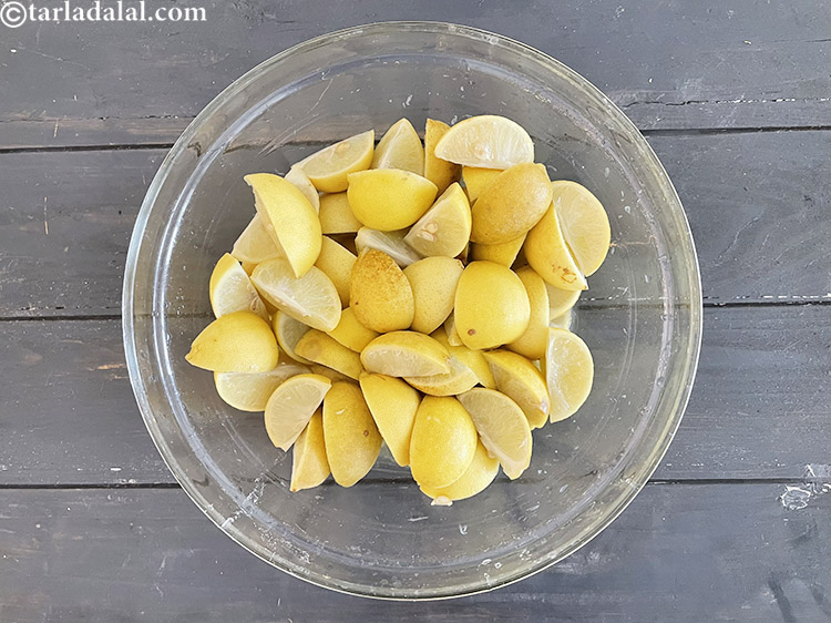 Step 15 – This is what the lemons look on day 4. A little water has been released …