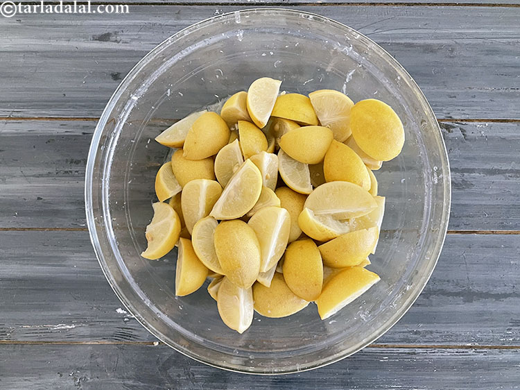 Step 19 – This is what the lemons look on day 6. A little water has been released …