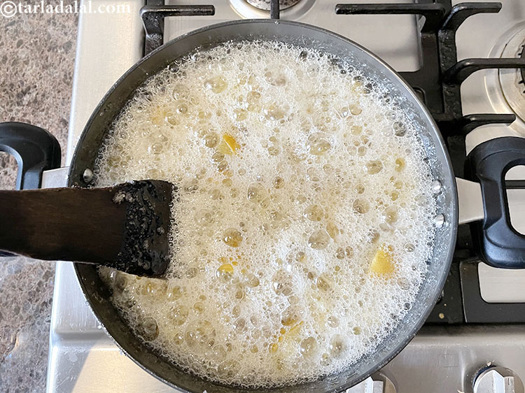 Step 30 – After 11&nbsp;minutes of cooking and stirring on a medium flame. We can see the lemons …
