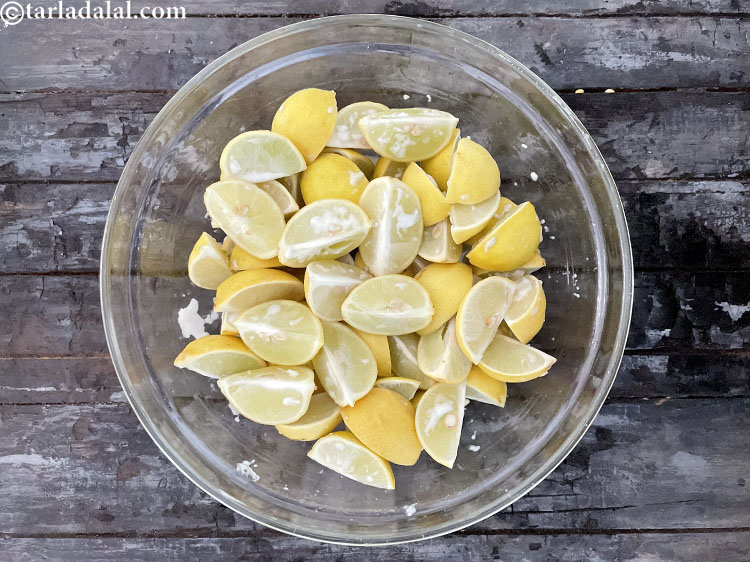 Step 11 – This is what the lemons look on day 2. A little water has been released.&nbsp;