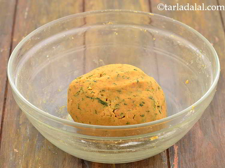 Step 14 – After combining all the ingredients, the mixture should be like a dough.&nbsp;