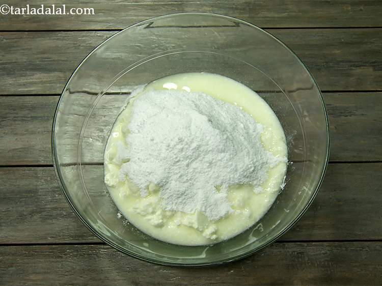 Step 3 – To this, add the powdered sugar. Do not use sugar crystals as they will not …