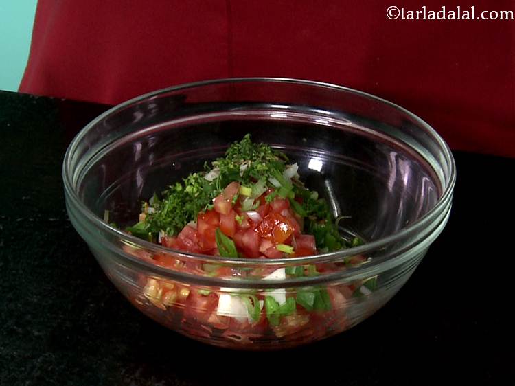 Step 17 – Add finely chopped coriander.
