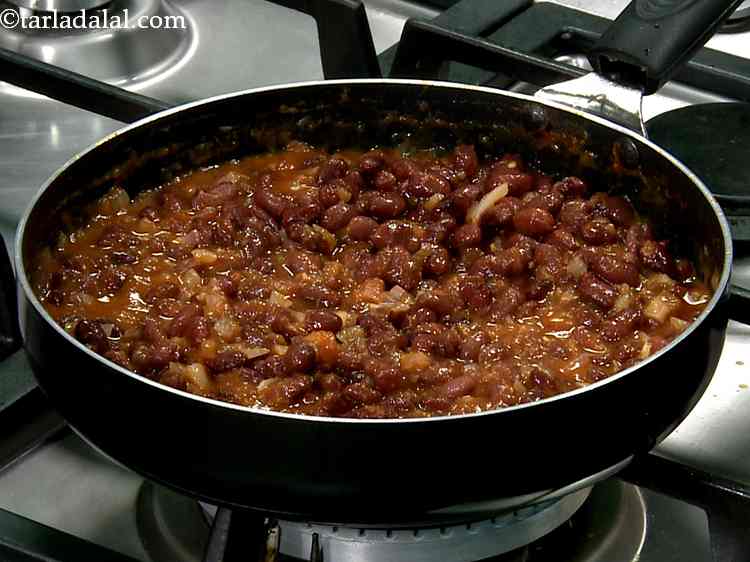 Step 10 – Add soaked and cooked rajma. We have soaked about ? cup of rajma and pressure …