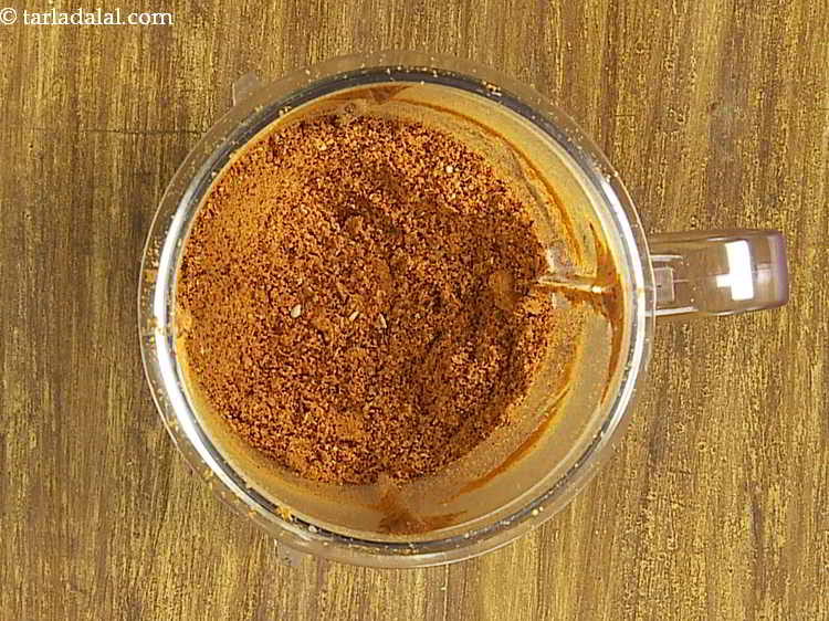 Step 21 – <p>Blend in a mixer to a fine powder. Keep aside. If you make tamarind rice …