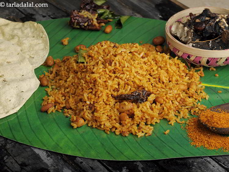 Step 39 – <p>Remove in a serving bowl and enjoy pulihora hot. You can even pack <strong>tamarind rice</strong> …