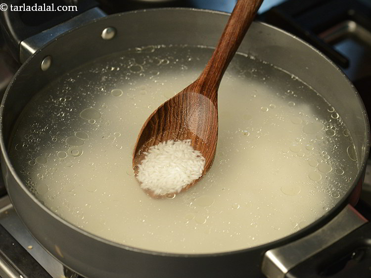 Step 8 – <p>Cook till the rice is al dente, stirring once or twice in between. The rice …