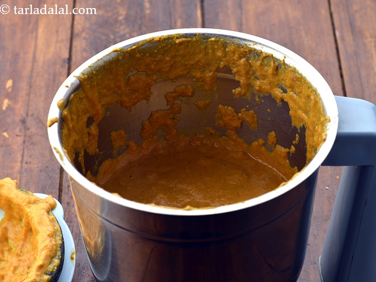 Step 26 – Cool completely, blend in the mixer till smooth. Ensure that the mixture is smooth and …