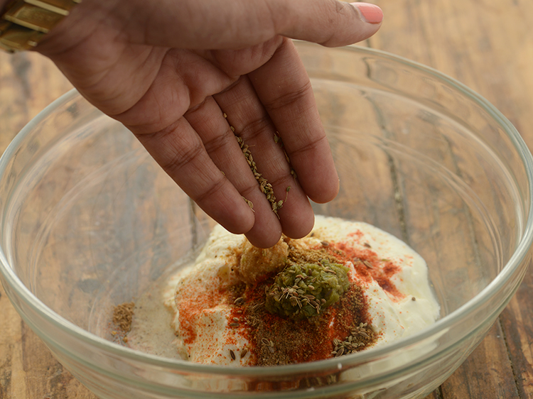 Step 8 – Add carom seeds.