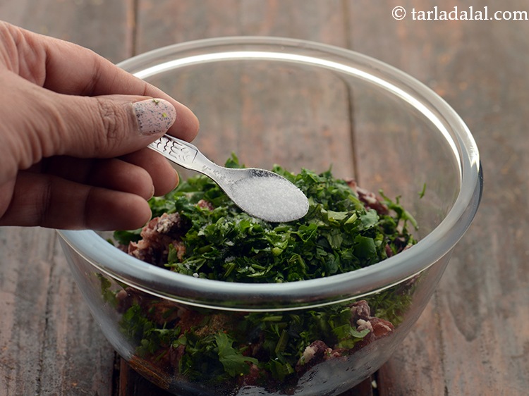 Step 25 – Add salt to taste. We have already added salt while boiling the kidney beans so, …