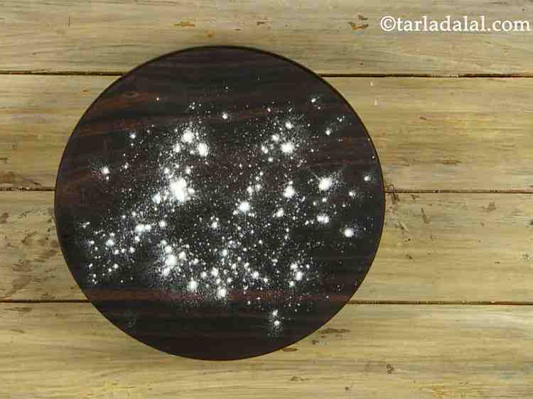 Step 6 – Lightly flour the rolling board.