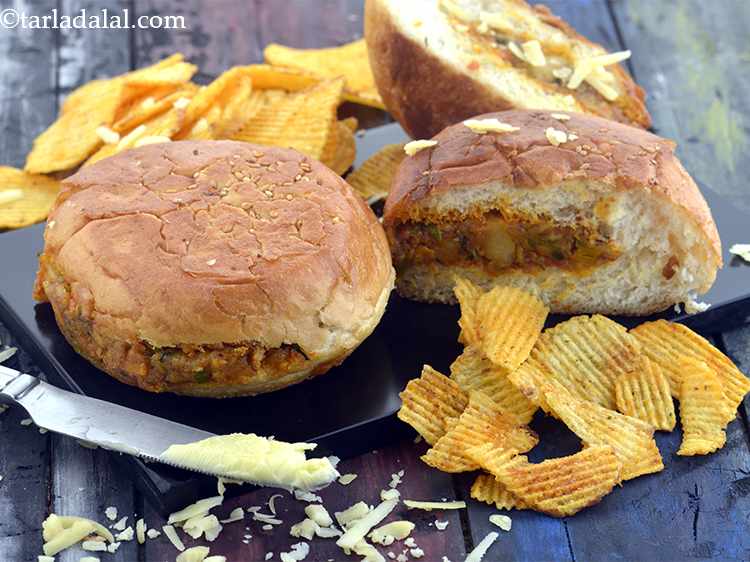 Step 15 – Repeat steps 1 to 5 and make 2 more burgers. Serve immediately with crunchy potato …