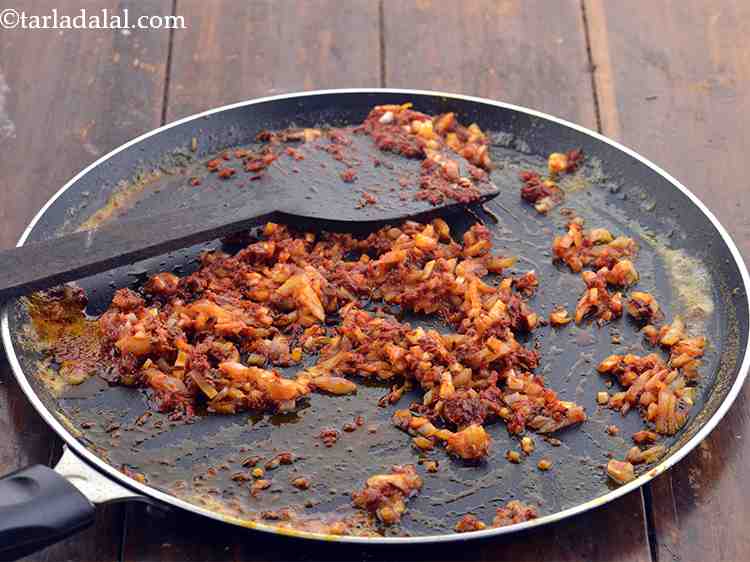 Step 20 – And the onions, mix well and saut&eacute; on a medium flame for another 1 to …