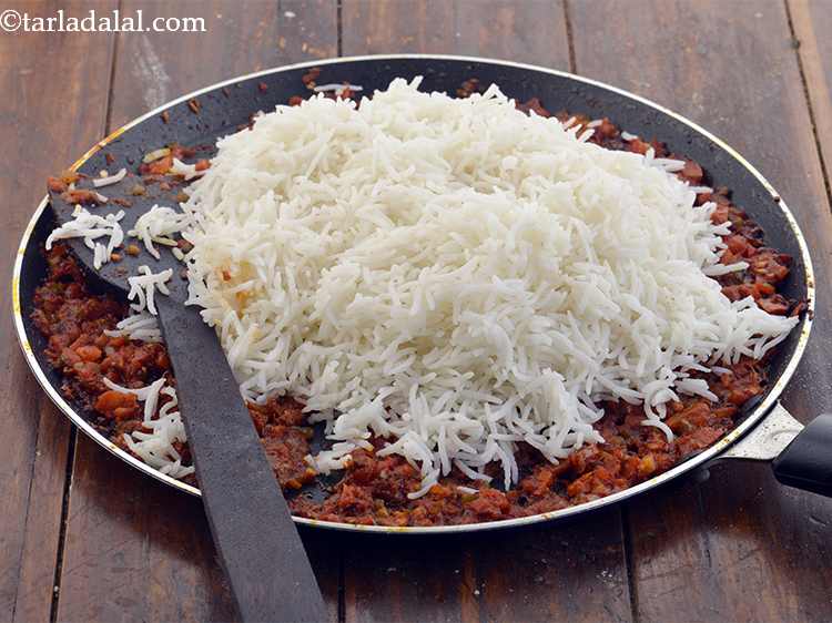 Step 29 – Add the rice. Also, you can make use of leftover rice which actually gives the …