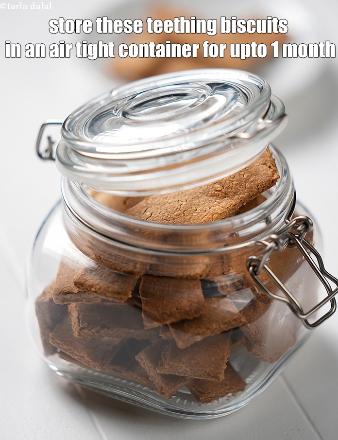Step 32 – Store these <strong>teething biscuits</strong> in an air tight container for upto 1 month.