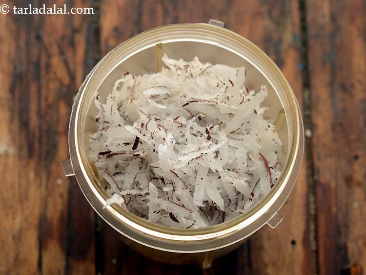 Step 7 – Add grated dry coconut. If you do not have dry coconut on hand, make use …