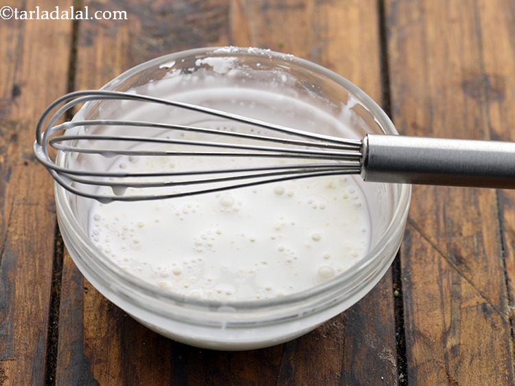 Step 5 – Add 2 tbsp coconut milk. Mix well and keep aside.