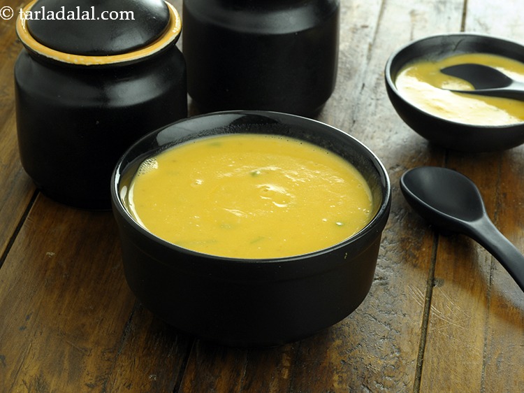 Step 33 – Serve <strong>Thai style pumpkin soup recipe | Thai pumpkin veg soup with coconut milk | …