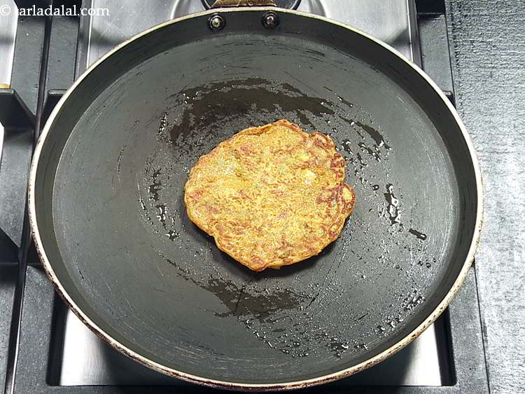 Step 20 – Flip and cook till it turns golden brown in colour from both sides.