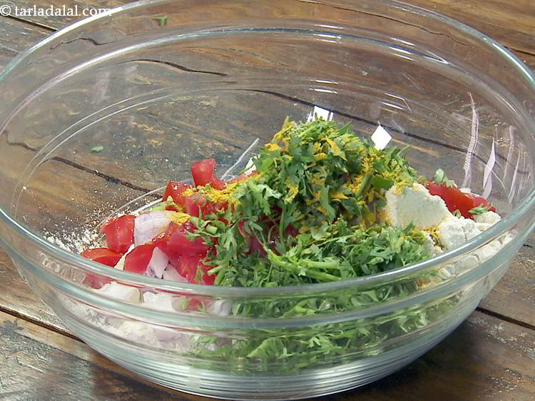 Step 9 – Add turmeric powder.