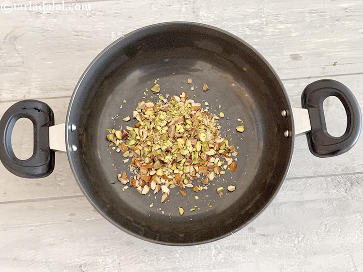 Step 7 – Add the pistachios.