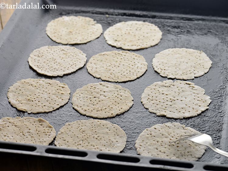 Step 13 – Prick using a fork at regular intervals.