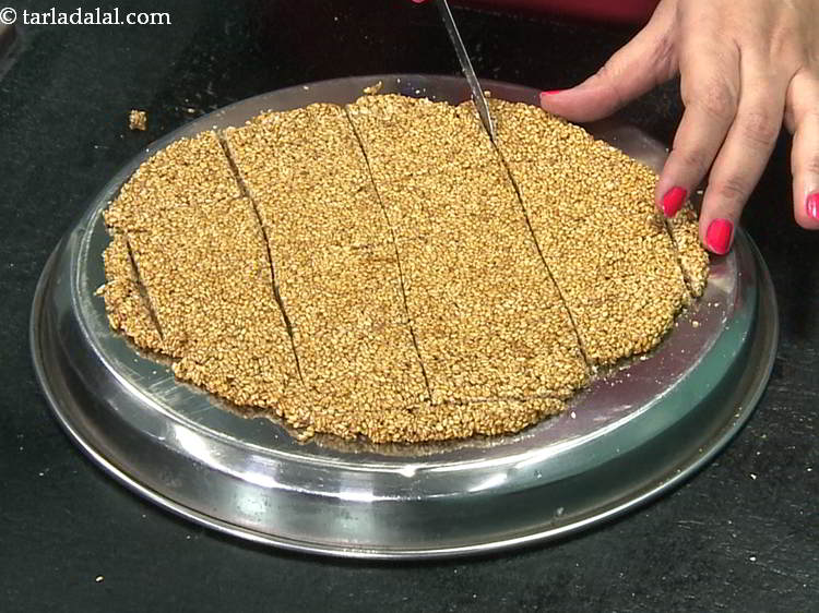 Step 25 – Remember to cut into pieces after spreading the mixture, but make pieces only after it …