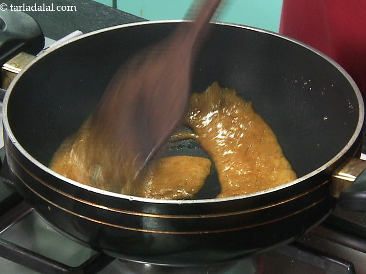 Step 13 – Mix well using a flat ladle and cook on a medium flame for 1 to …