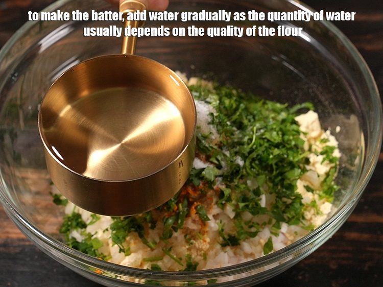 Step 36 – To make the batter, add water gradually as the quantity of water usually depends on …