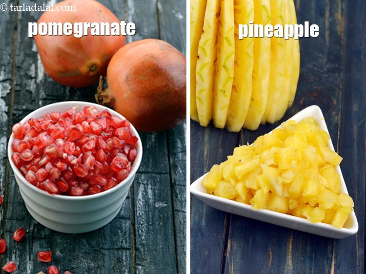 Step 20 – You can also add other fruits like pomegranate and pineapple.