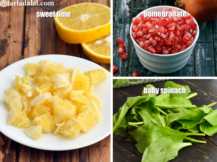 Step 34 – You can use other fruits and vegetables like sweet lime, pomegranate, baby spinach etc.&nbsp;
