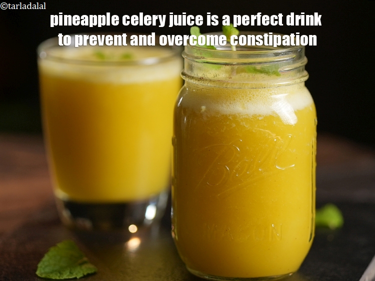 Step 13 – <strong>pineapple celery juice</strong>&nbsp;is a perfect drink to prevent and overcome constipation.