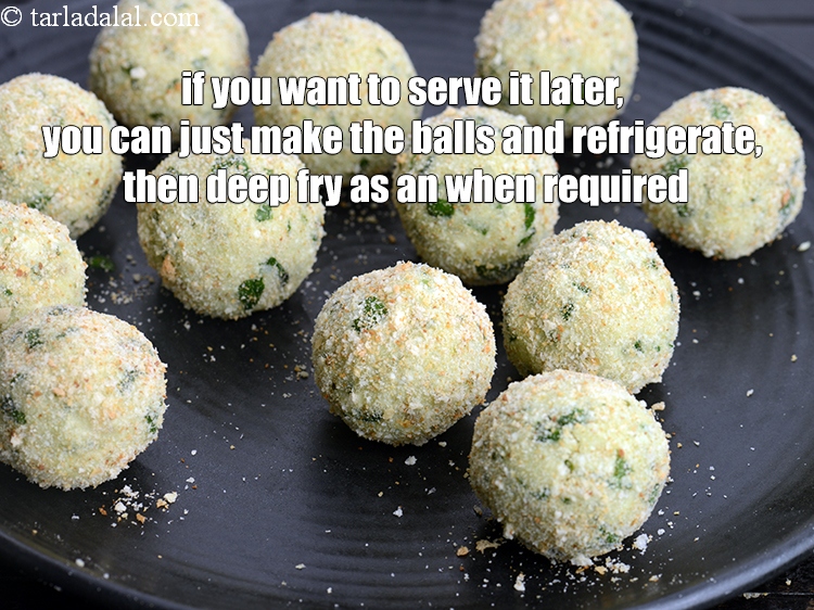 Step 17 – If you want to serve it later, you can just make the balls and refrigerate, …
