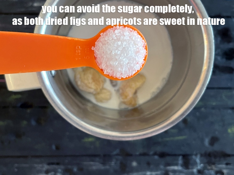 Step 16 – You can avoid the sugar completely, as both dried figs and apricots are sweet in …