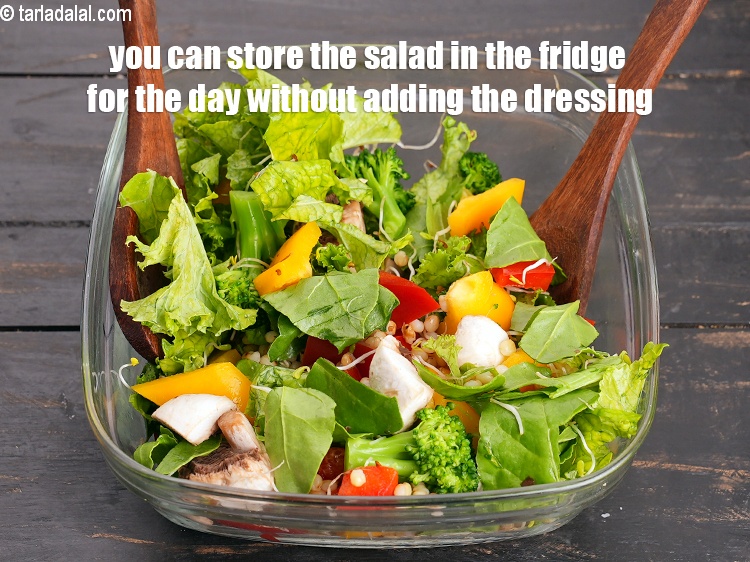 Step 37 – You can store the salad in the fridge for the day without adding the dressing.
