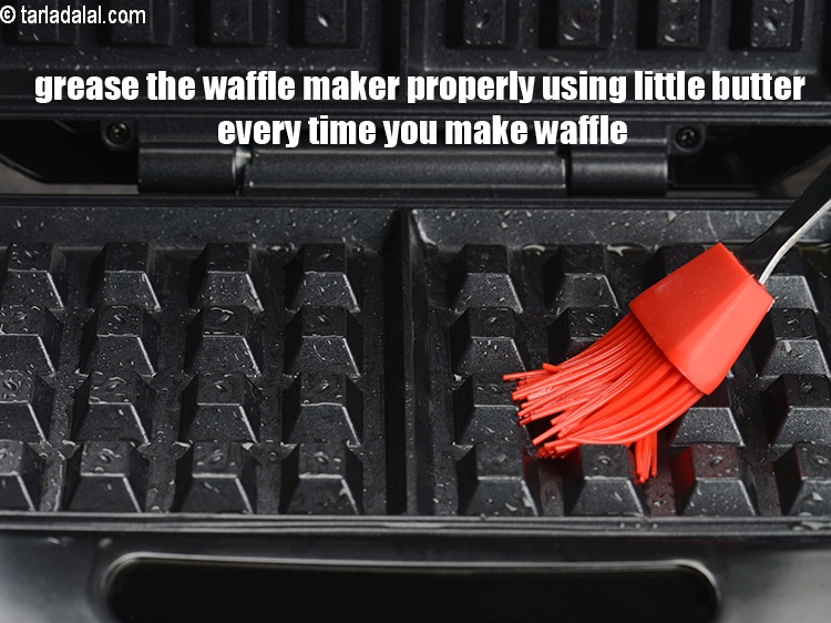 Step 18 – Grease the waffle maker properly using little butter every time you make waffle.