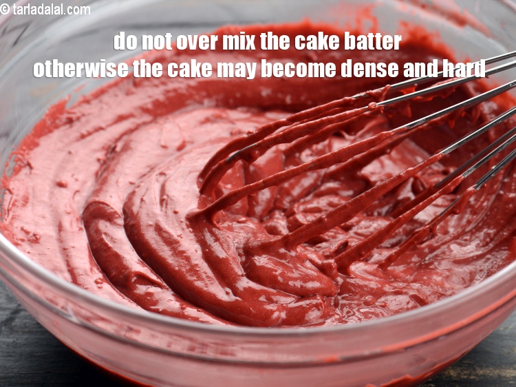 Step 52 – Do not over mix the cake batter otherwise the cake may become dense and hard.