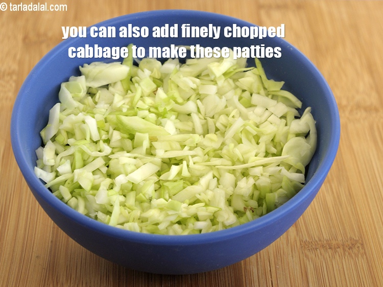 Step 35 – You can also add finely chopped cabbage to make these patties.