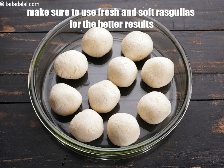 Step 15 – Make sure to use fresh and soft rasgullas for the better results.