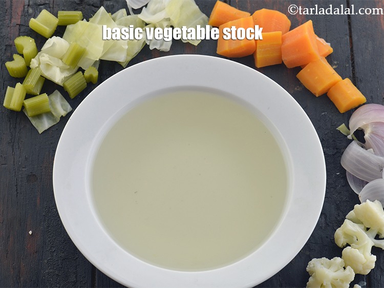 Step 5 – <meta charset="UTF-8" />Here is the recipe to make&nbsp;<strong><a href="https://www.tarladalal.com/basic-vegetable-stock-38556r" target="_blank">homemade veg stock</a></strong>&nbsp;which makes the soup …