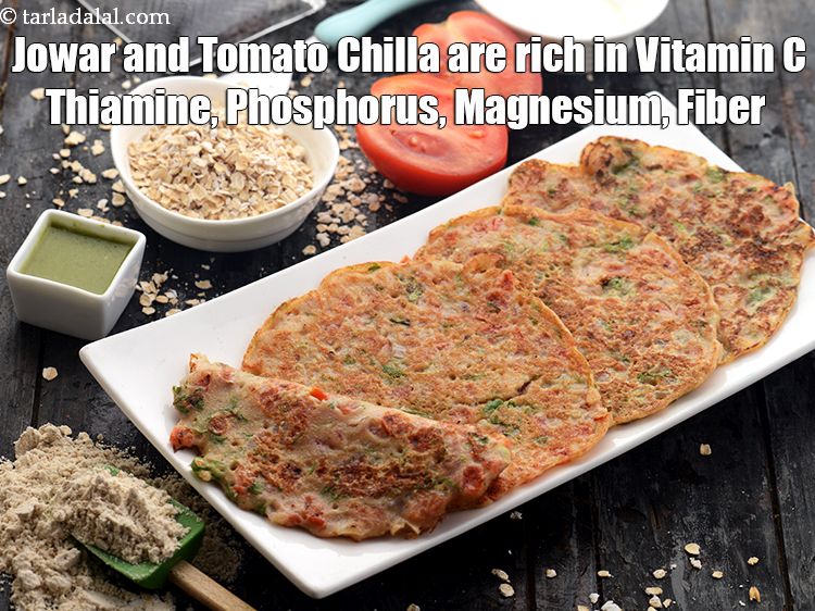 स्टेप 1 – <strong>न्यूट्रिशियस ज्वार एण्ड टमॅटो चीला</strong> का घोल बनाने के लिए&nbsp; …